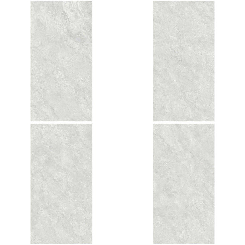 Ankara Travertine Cross Cut 1500x750 Matt Grey Travertine Look Tiles Dongpeng