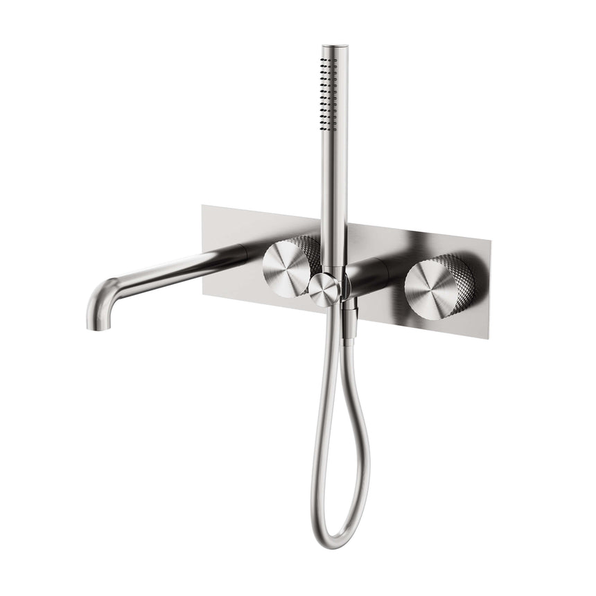 Nero Opal Progressive Shower System With Spout 230mm Brushed Nickel Shower Nero Default Title