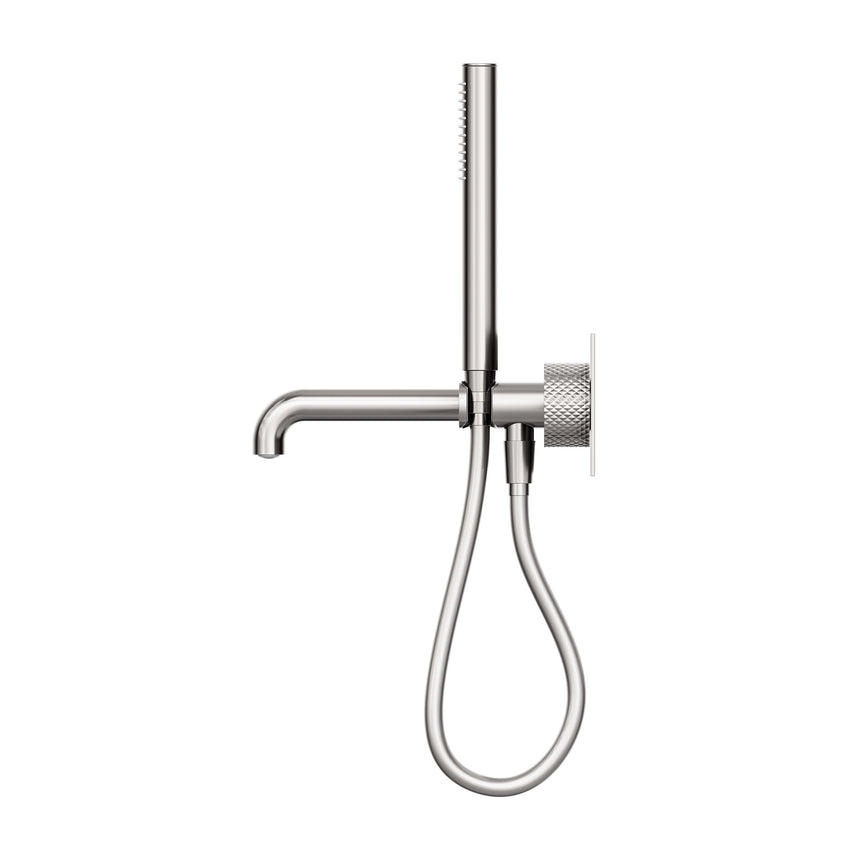Nero Opal Progressive Shower System With Spout 230mm Brushed Nickel Shower Nero