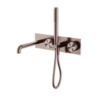Nero Opal Progressive Shower System With Spout 230mm Brushed Bronze