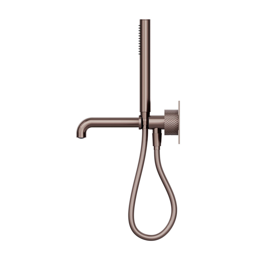 Nero Opal Progressive Shower System With Spout 230mm Brushed Bronze Shower Nero