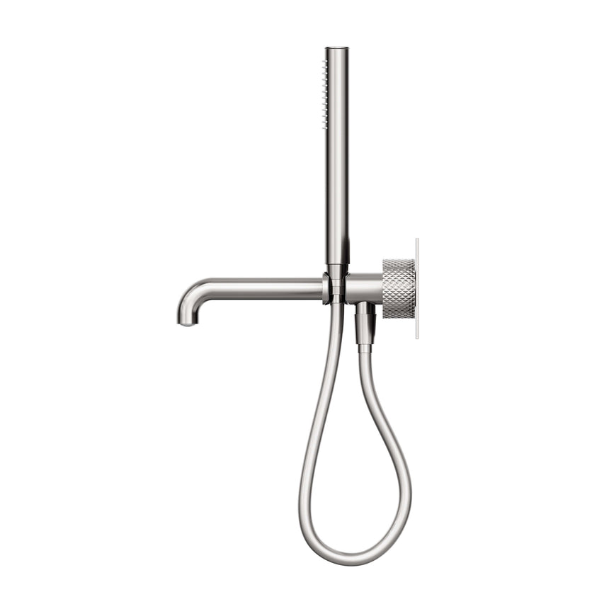Nero Opal Progressive Shower System With Spout 250mm Brushed Nickel Shower Nero