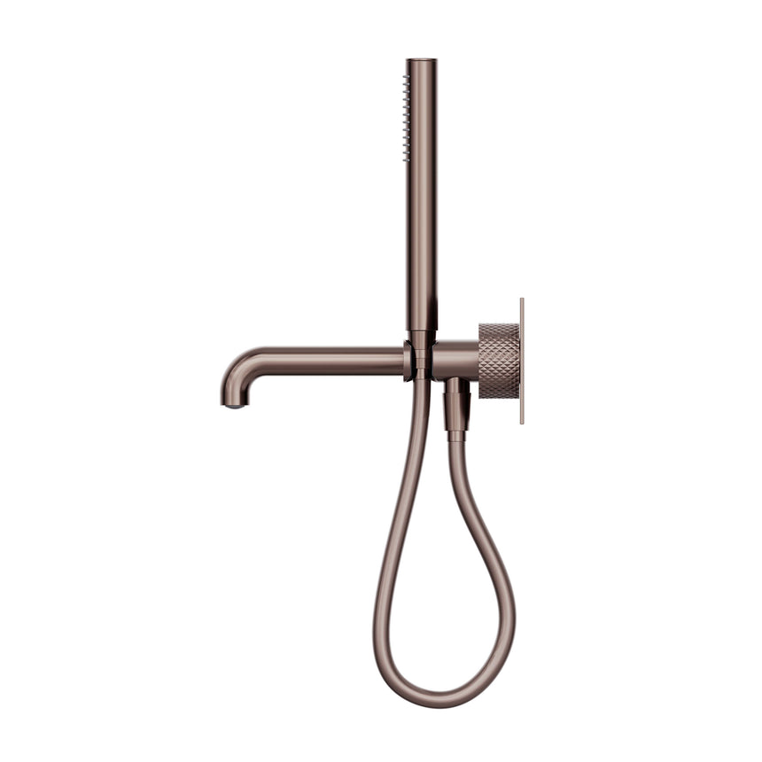 Nero Opal Progressive Shower System With Spout 250mm Brushed Bronze Shower Nero