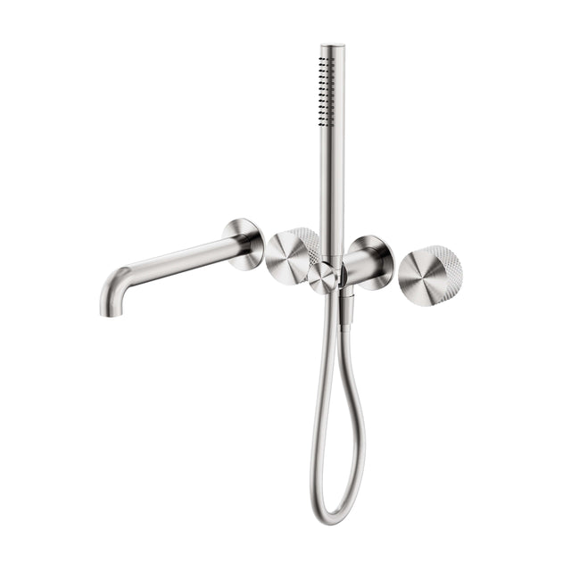 Nero Opal Progressive Shower System Separate Plate With Spout 230mm Brushed Nickel Shower Nero Default Title