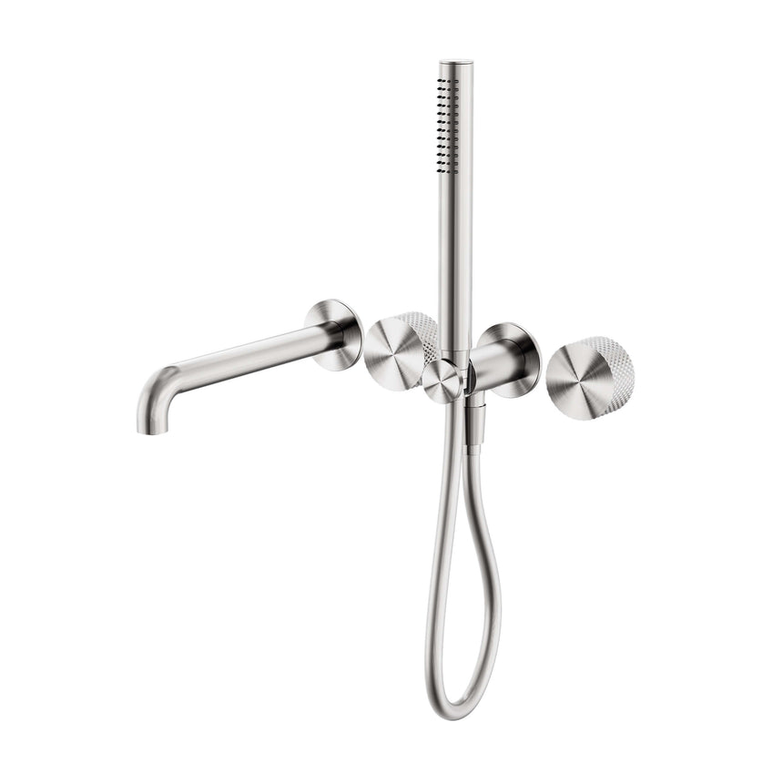Nero Opal Progressive Shower System Separate Plate With Spout 230mm Brushed Nickel Shower Nero Default Title
