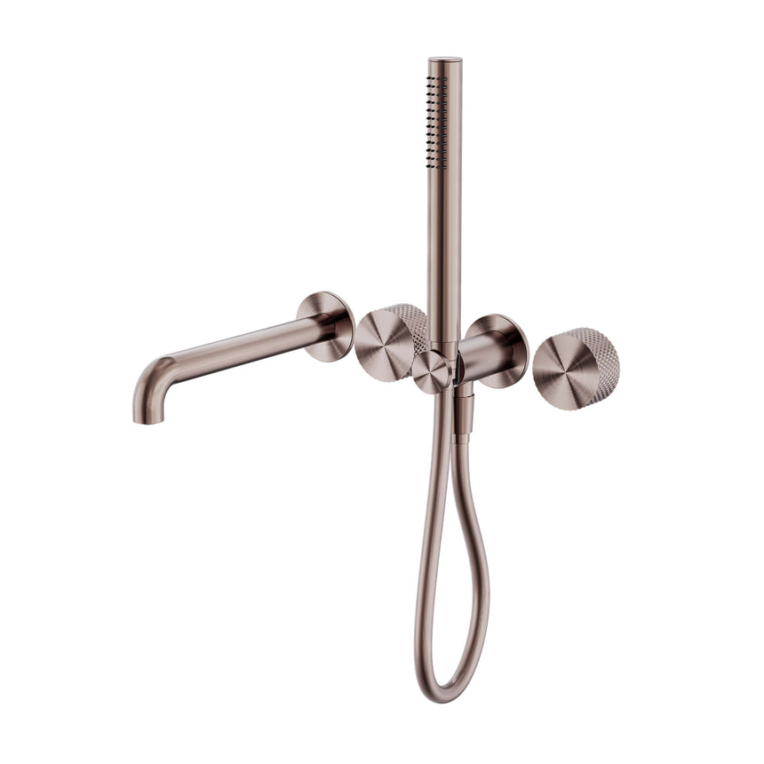 Nero Opal Progressive Shower System Separate Plate With Spout 250mm Brushed Bronze Shower Nero Default Title