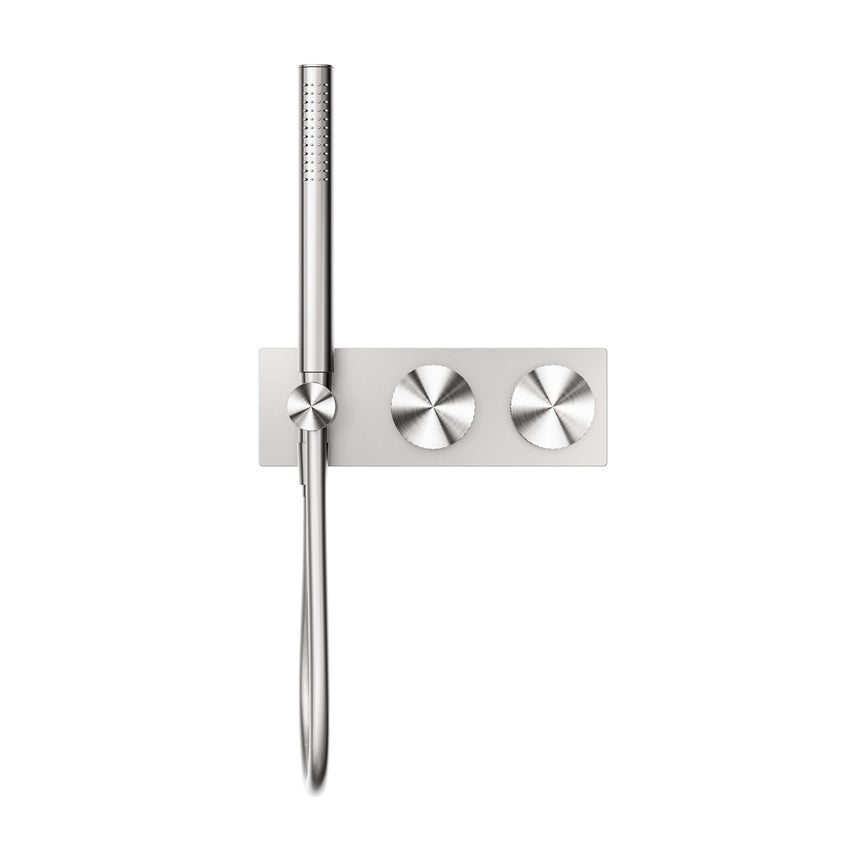 Nero Opal Progressive Shower System Brushed Nickel Shower Nero