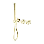 Nero Opal Progressive Shower System Separate Plate Brushed Gold