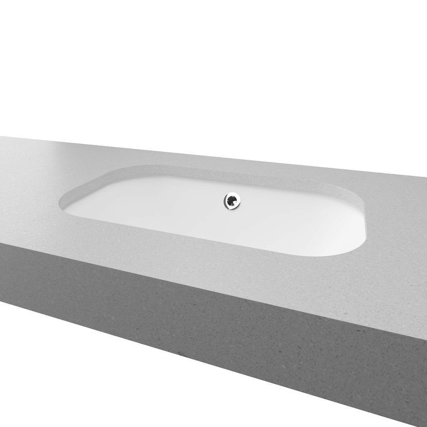 Bodhi Undermount Basin 540mm Gloss White Bathroom Basin Timberline