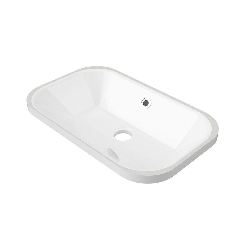 Bodhi Undermount Basin 540mm Gloss White Bathroom Basin Timberline