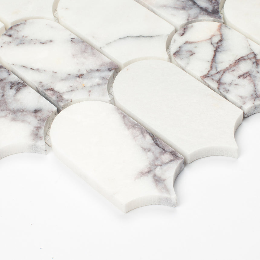 Marble Mosaic Feather 96x48mm Honed New York Stone