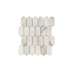 Marble Mosaic Feather 96x48mm Honed Calacatta Gold