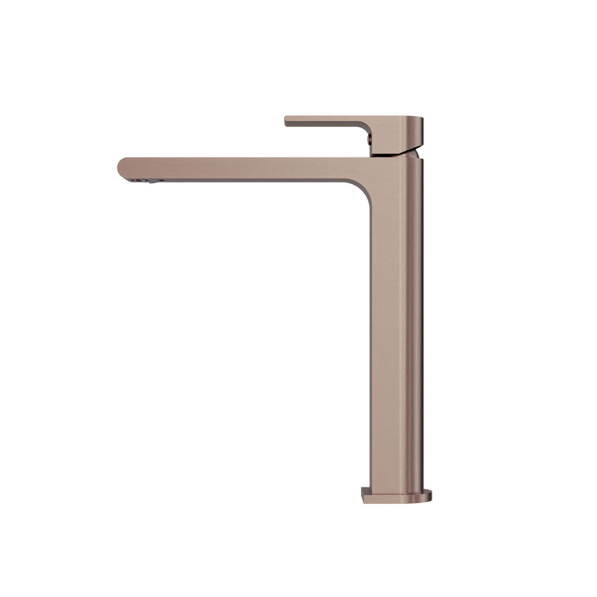 Nero Bianca Tall Basin Mixer Brushed Bronze Tapware Nero
