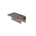 Nero Bianca Toilet Roll Holder with Cover Brushed Bronze