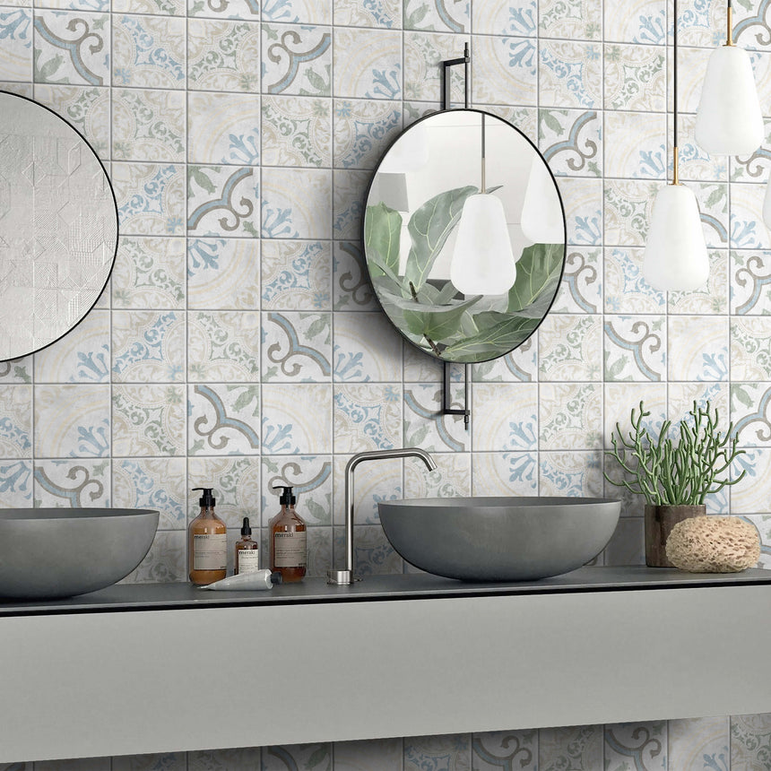 Antiquity 150x150 Matt Venetian Encaustic Look Tiles Tilemall
