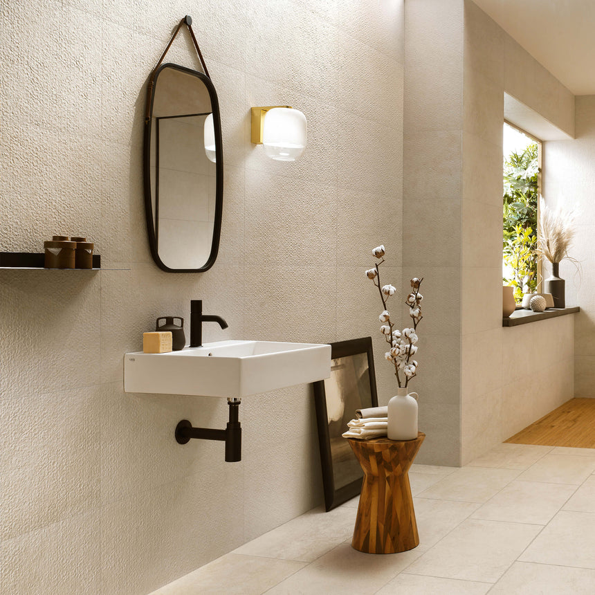 Lims 3D Wall 800x400 Ivory Stone Look Tiles Tilemall