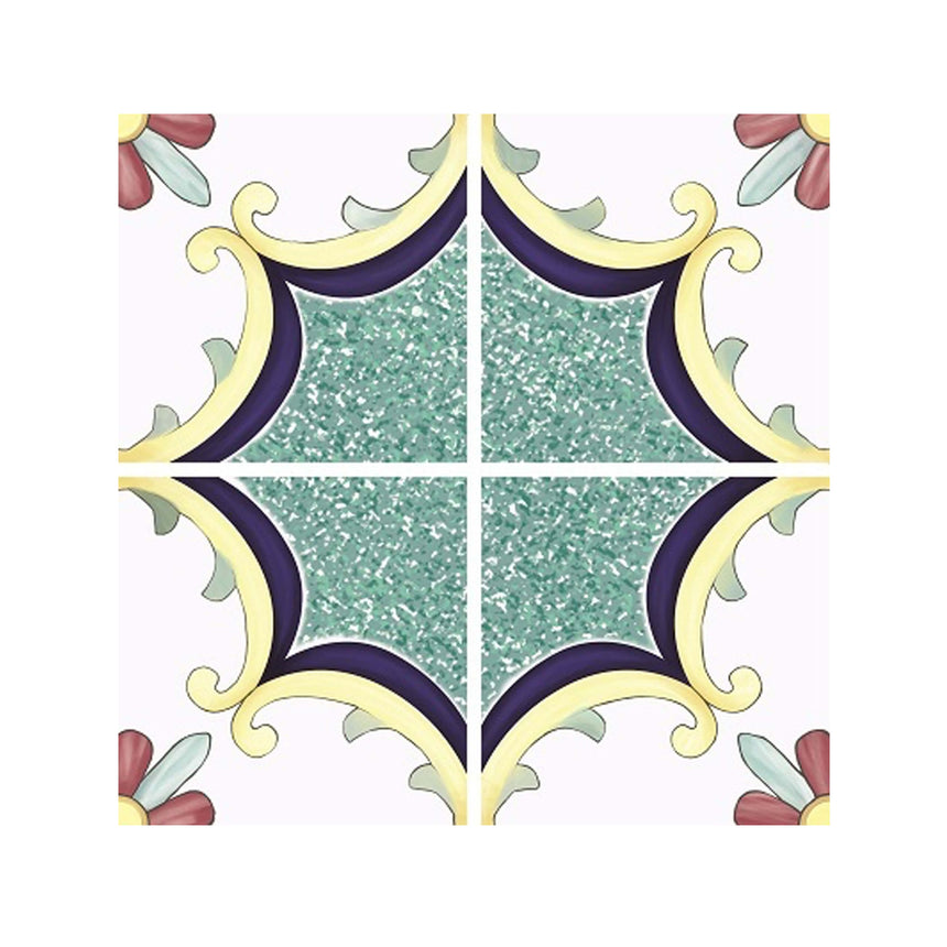Picasso 200x200 Matt PCS783 Encaustic Look Tiles Tilemall