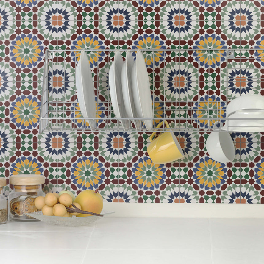 Picasso 200x200 Matt PCS791 Encaustic Look Tiles Tilemall