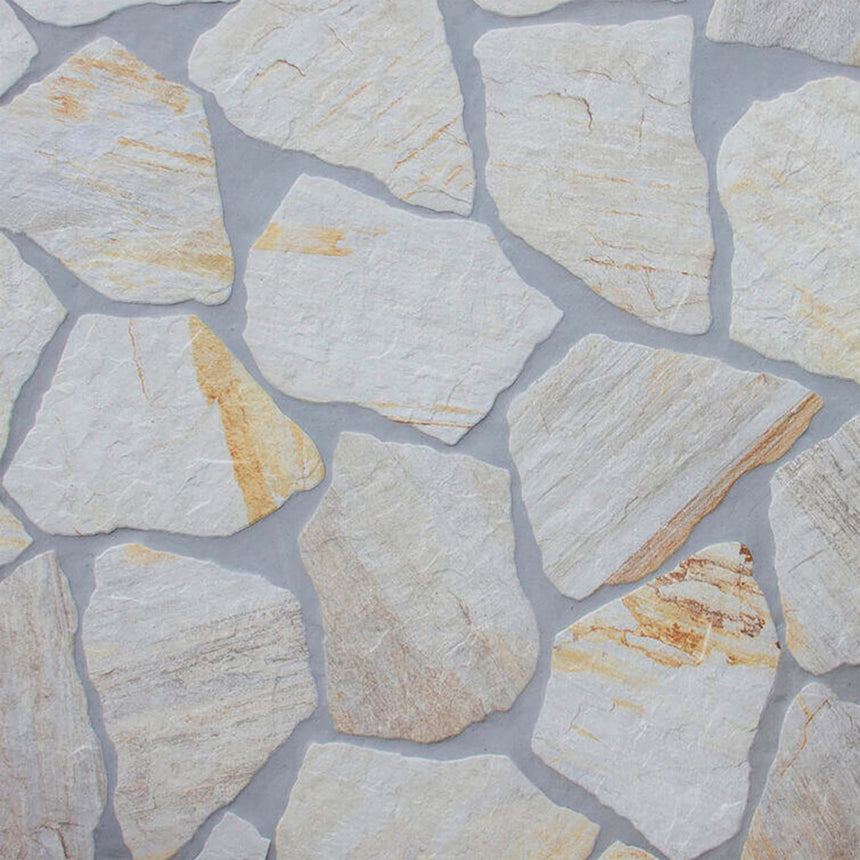 Montesa Crazy Pave Matt 226x326 Oxido White Stone Look Tiles Tilemall