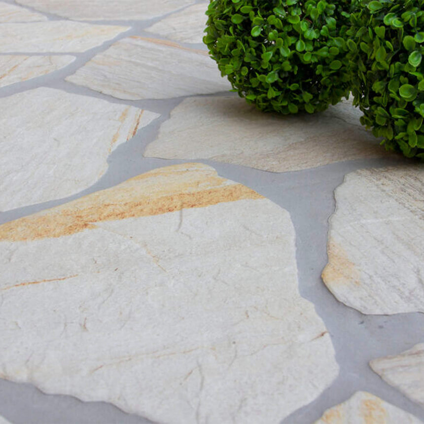 Montesa Crazy Pave Matt 226x326 Oxido White Stone Look Tiles Tilemall