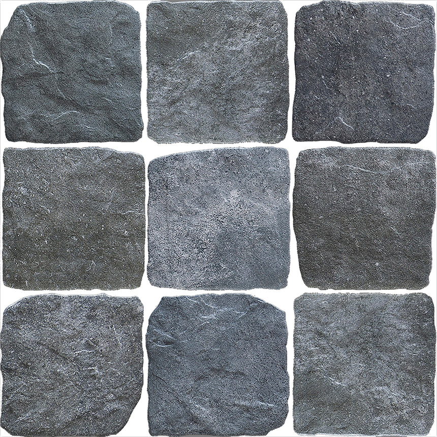 Country Matt 150x150 Gris Dark Grey Stone Look Tiles Tilemall