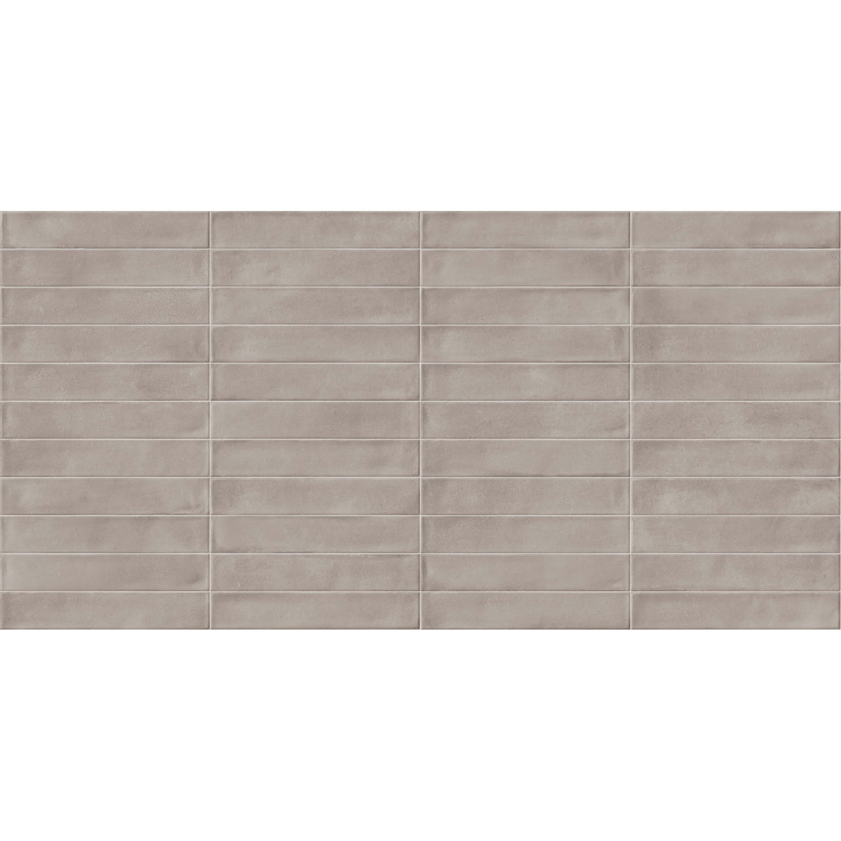 Amuri 53x300mm matt grigio grey decorative tiles in stacked brick layout by Tilemall