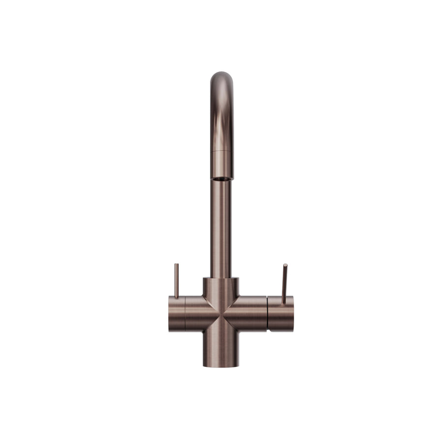 Nero Mecca 3 Way Filtered Mixer Tap Brushed Bronze Tapware Nero