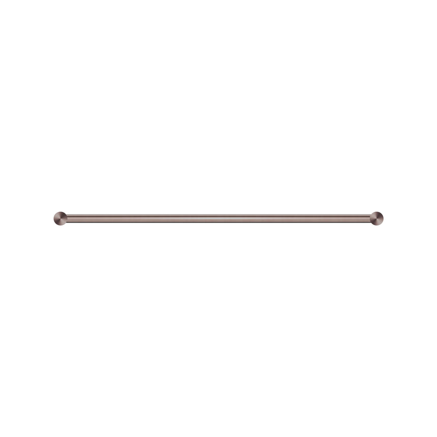 Nero New Mecca Double Towel Rail 600mm Brushed Bronze Bathroom Accessories Nero