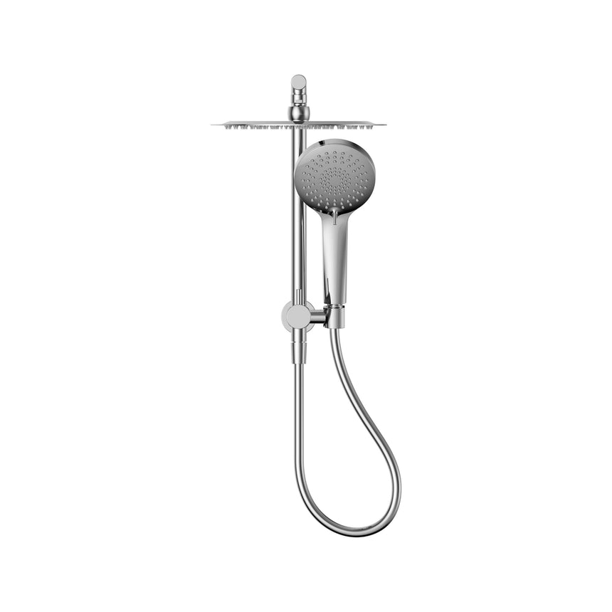 Nero Mecca 2 In 1 Twin Shower Chrome Bathroom Accessories Nero