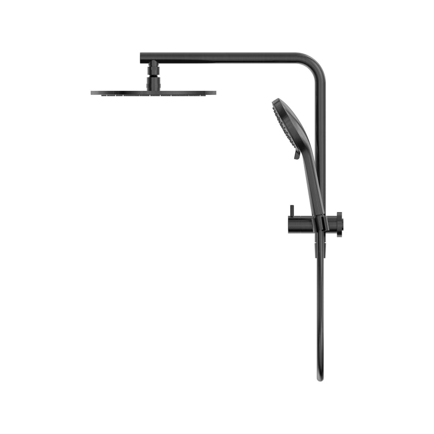 Nero Mecca 2 In 1 Twin Shower Gun Metal Bathroom Accessories Nero