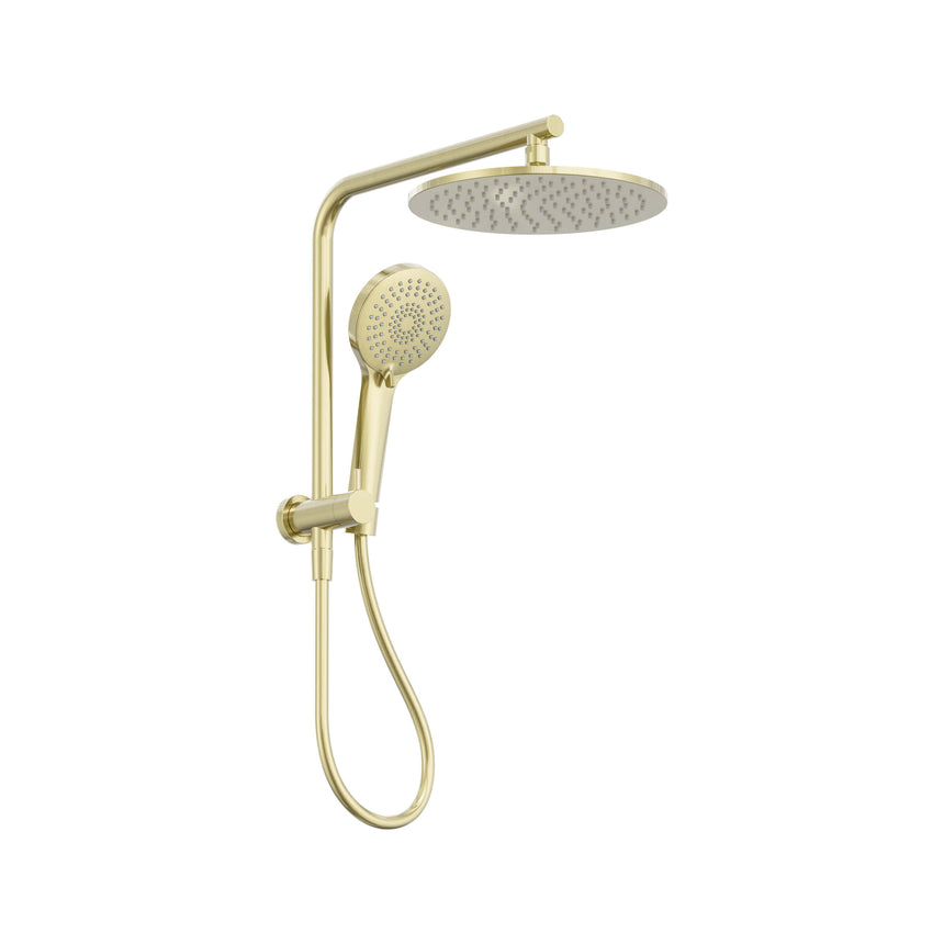 Nero Mecca 2 In 1 Twin Shower Brushed Gold Bathroom Accessories Nero Default Title