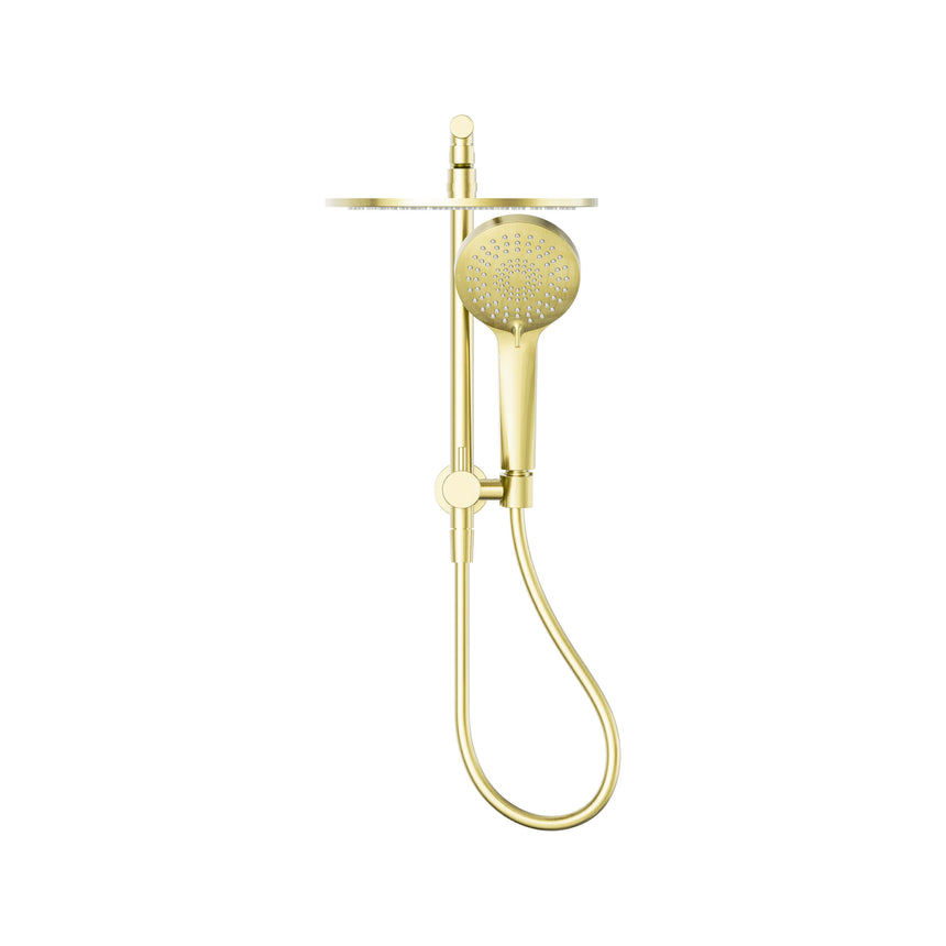 Nero Mecca 2 In 1 Twin Shower Brushed Gold Bathroom Accessories Nero