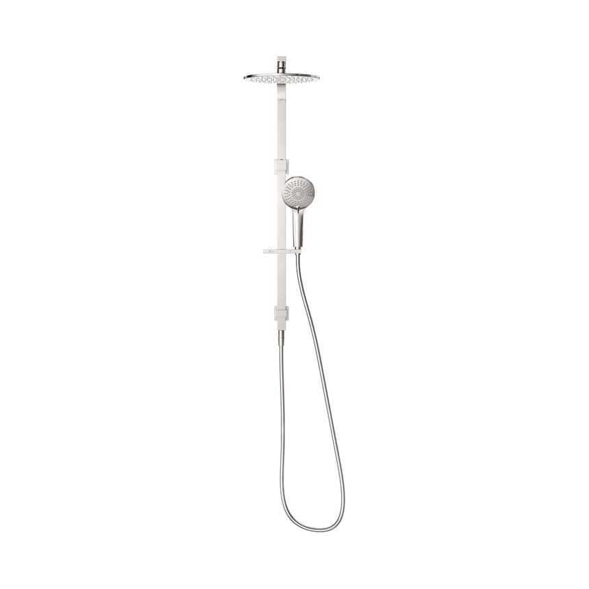 Nero Bianca Twin Shower Brushed Nickel Shower Nero