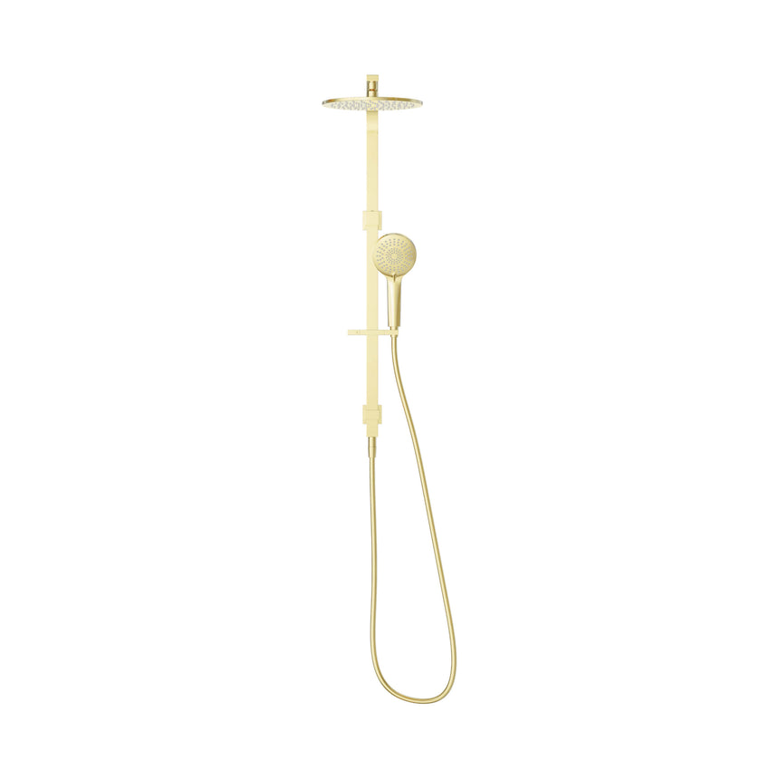 Nero Bianca Twin Shower Brushed Gold Shower Nero