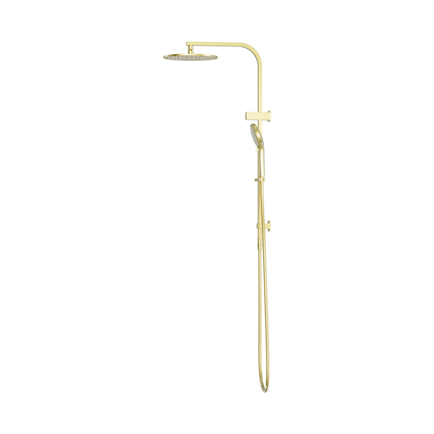 Nero Bianca Twin Shower Brushed Gold Shower Nero