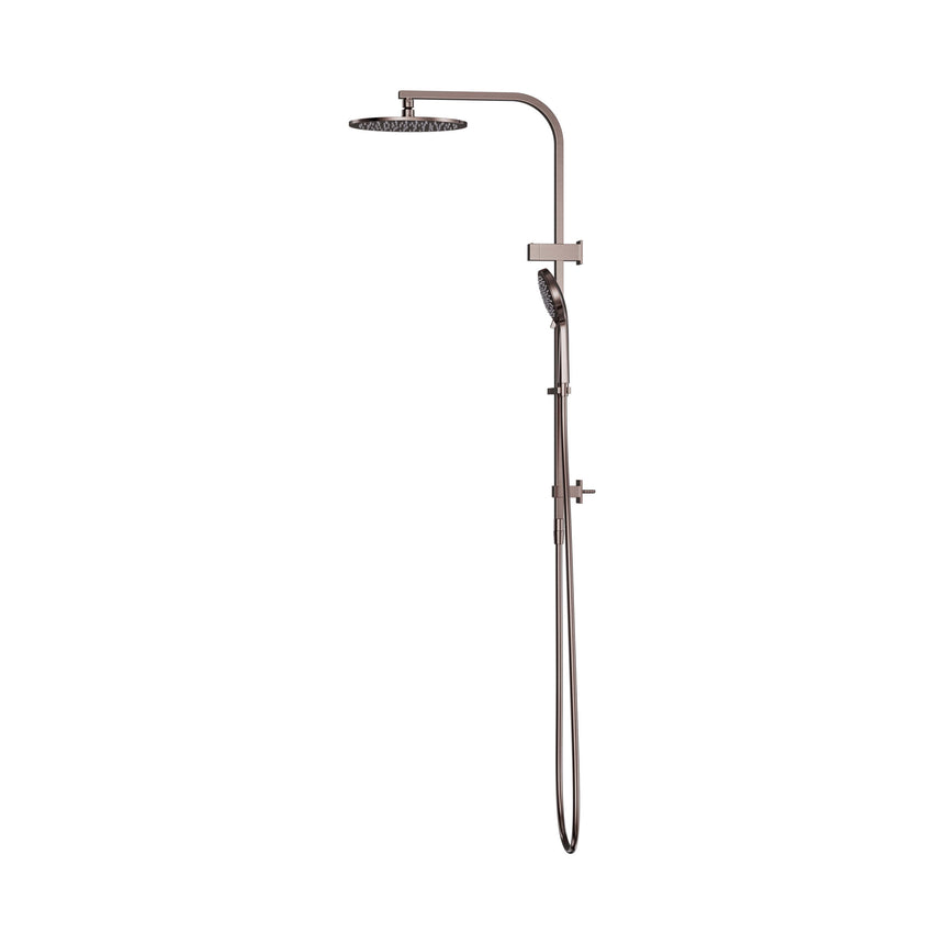 Nero Bianca Twin Shower Brushed Bronze Shower Nero