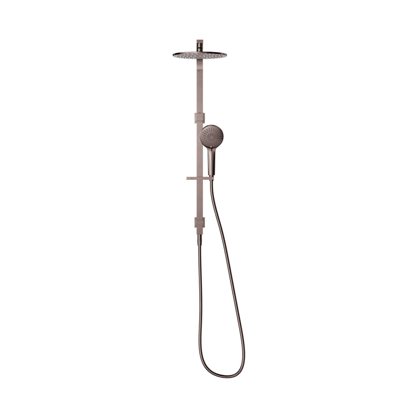 Nero Bianca Twin Shower Brushed Bronze Shower Nero