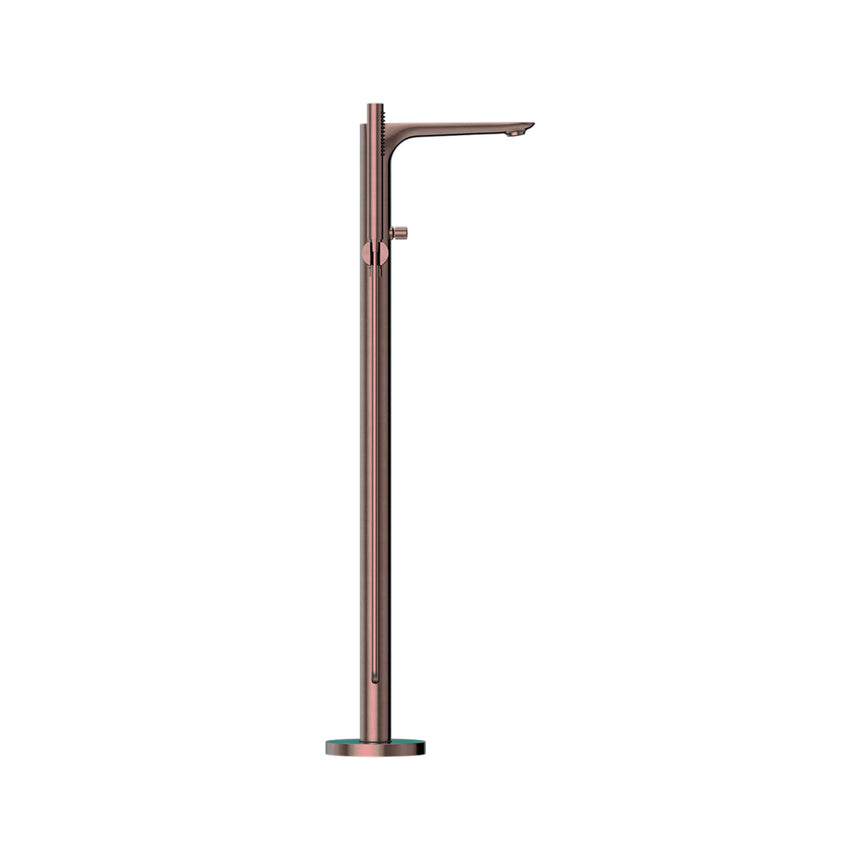 Nero Bianca Freestanding Bath Mixer With Hand Shower Brushed Bronze Tapware Nero