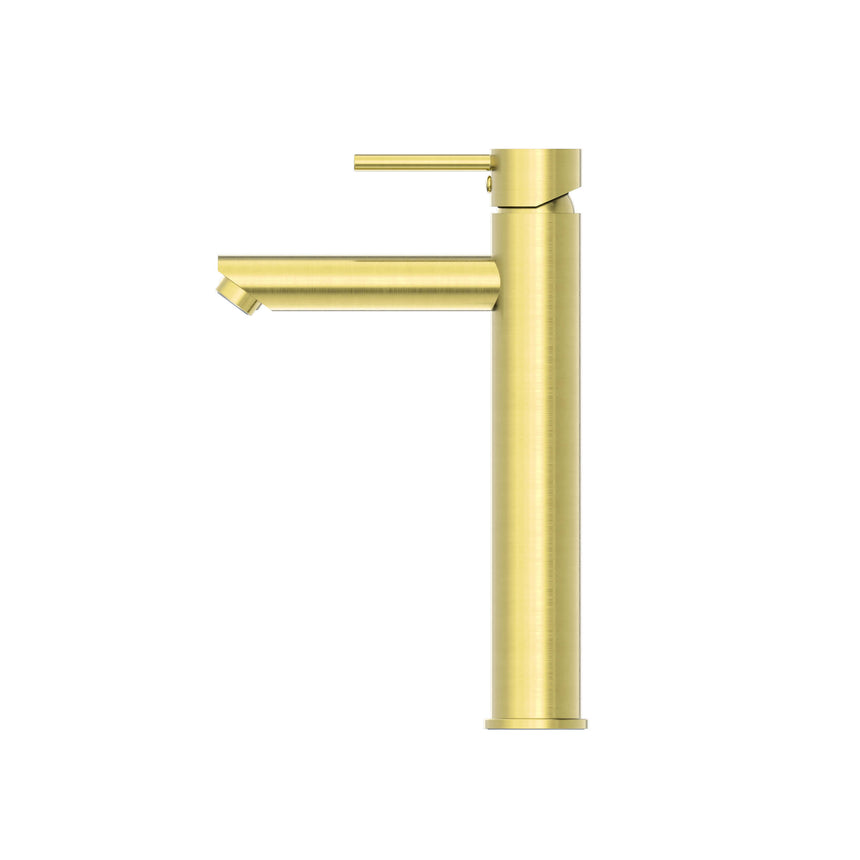 Nero Dolce Tall Basin Mixer Brushed Gold Tapware Nero