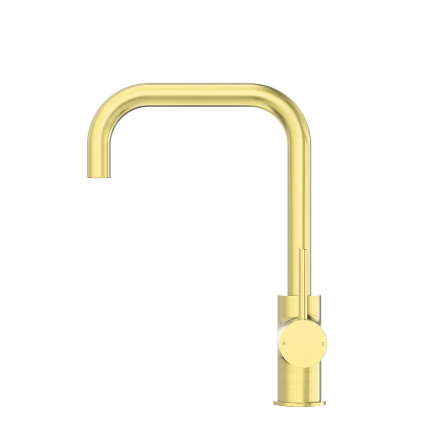 Nero Dolce Kitchen Mixer Square Shape Brushed Gold Tapware Nero