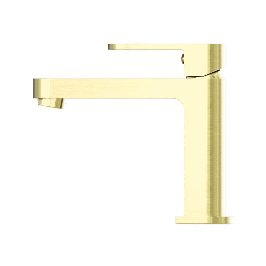 Nero Ecco Basin Mixer Brushed Gold Tapware Nero