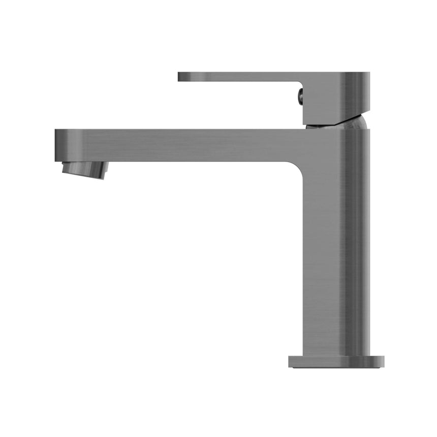Nero Ecco Basin Mixer Gun Metal Tapware Nero