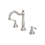 Nero York Basin Set With Metal Lever Brushed Nickel