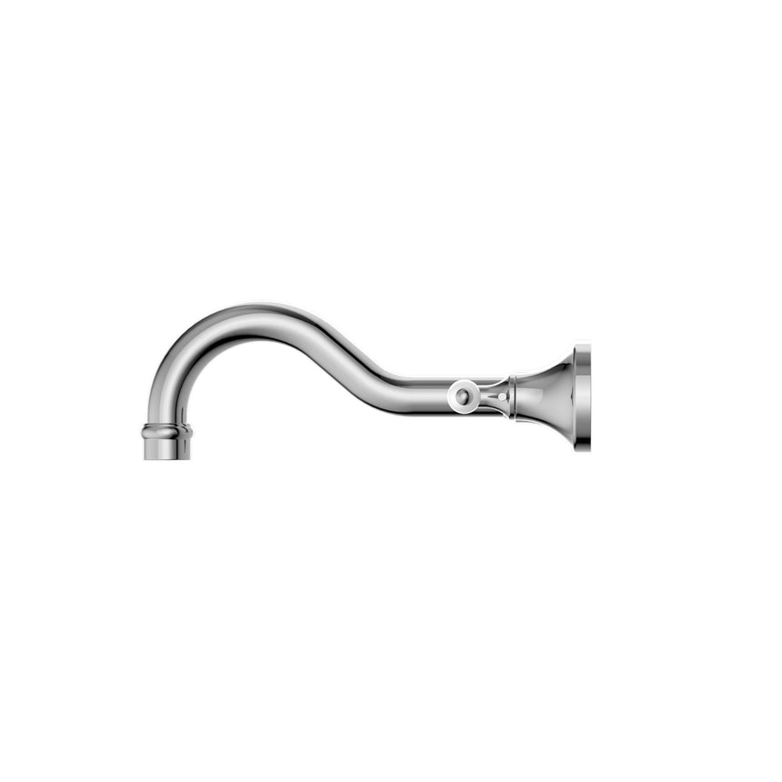 Nero York Wall Basin Set With White Porcelain Lever Chrome Tapware Nero