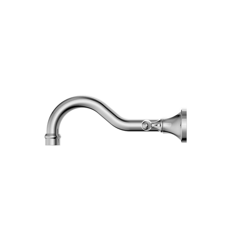 Nero York Wall Basin Set With Metal Lever Chrome Tapware Nero