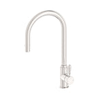 Nero York Pull Out Sink Mixer With Vegie Spray Function With Metal Lever Brushed Nickel