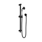 Nero York Shower Rail With White Porcelain Hand Shower Matte Black