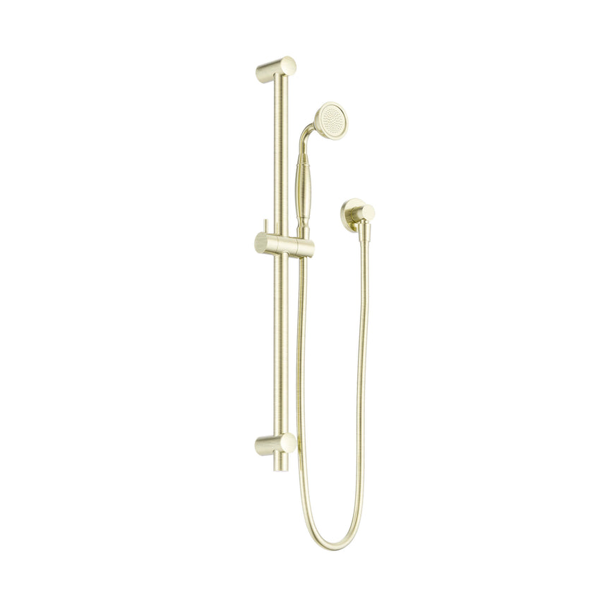 Nero York Shower Rail With Metal Hand Shower Aged Brass Shower Nero Default Title