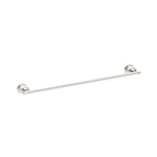 Nero York Single Towel Rail 600mm Brushed Nickel