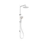 Nero Round Twin Shower Brushed Nickel